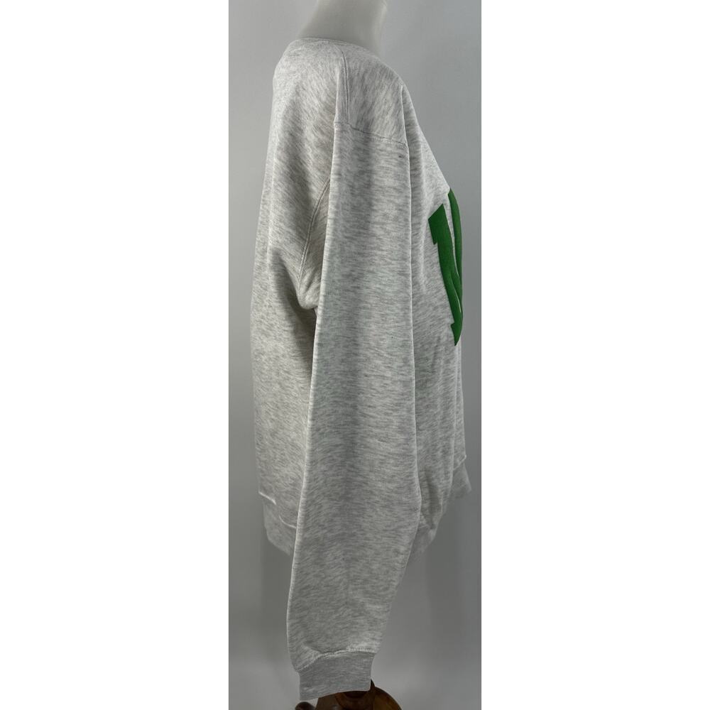 Pacific & Co MATCHA Sweatshirt Oatmeal Gray Green Graphic Pullover Unisex M - Picture 4 of 8